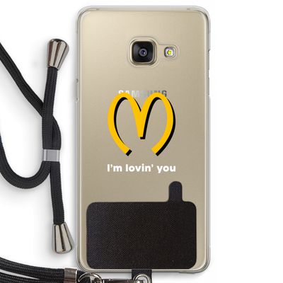 I'm lovin' you: Samsung Galaxy A3 (2016) Transparant Hoesje met koord