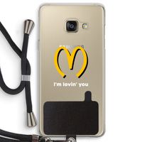 I'm lovin' you: Samsung Galaxy A3 (2016) Transparant Hoesje met koord
