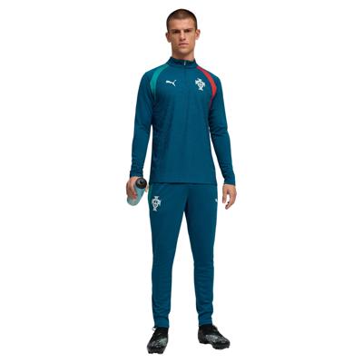 PUMA Portugal Trainingspak 1/4-Zip 2026-2028 Blauwgroen Wit