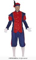 Hoofdpiet Kostuum Blauw/Rood