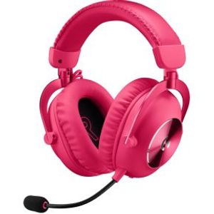 Logitech G PRO X 2 LIGHTSPEED Headset Bedraad en draadloos Hoofdband Gamen Bluetooth Magenta