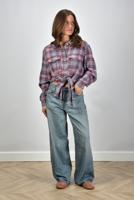 Marant Etoile blouse Nath CH0131FC-C1I03E blue/red Marant Etoile blouse Nath CH0131FC-C1I03E blue/red