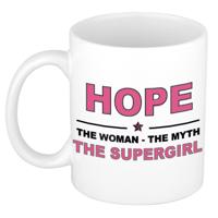 Hope cadeau mok - Woman Myth Supergirl - naam koffiemok - 300 ml - collega - moederdag