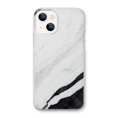 Elegante marmer: iPhone 13 mini Transparant Hoesje