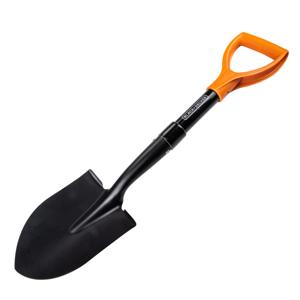 Black and Decker Schep - hout/metaal - 65 cm - tuinschop / tuinieren - kleine camping schep