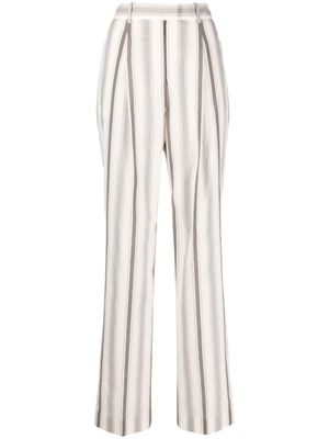 Fabiana Filippi pantalon droit à rayures - Tons neutres