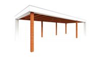 Buitenverblijf Verona 915x400 cm - Plat dak model rechts - thumbnail