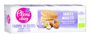 Pleniday Zandkoekjes met hazelnoot suikerarm bio (105 gr)