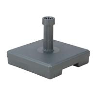 Leen Bakker - Parasolvoet 30 Kg - Kunststof - Grijs - 40x40x10 Cm