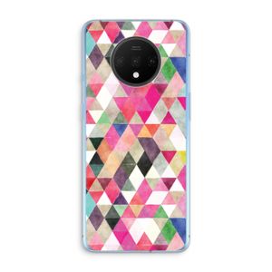 Gekleurde driehoekjes: OnePlus 7T Transparant Hoesje