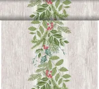 Duni dunicel 3-in-1 tafelloper winter greenery 40x480cm groen
