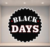 Black friday sticker circulaire Black Days