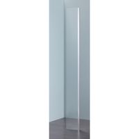 Royal Plaza Parri hoekdeel 25x200cm zilver profiel en helder glas met clean coating 23778 - thumbnail