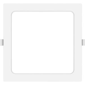 LED Downlight Pro - Aigi Trinko - Inbouw Vierkant 15W - Helder/Koud Wit 6500K - Mat Wit - Kunststof - 175mm