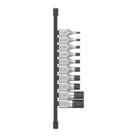 Milwaukee Doppenset | 1/2" FOUR FLAT™ Hex | 4 op rail | 10-delig - 4932480853