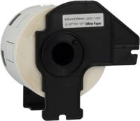 Huismerk Label Tape voor Brother DK-11209 | 62 x 29 mm | Zwart op Wit - 800 Labels per Rol - 1 stuk