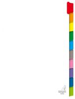 Tabblad kangaro 23r pk410m 10 delig wit karton | 20 stuks