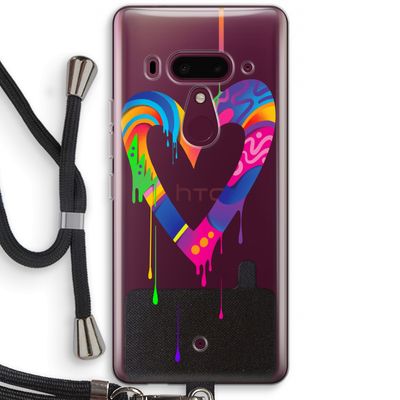 Melts My Heart: HTC U12+ Transparant Hoesje met koord