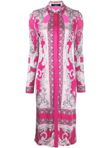 Versace robe-chemise Silver Baroque à coupe mi-longue - Rose