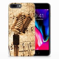 Apple iPhone 7 Plus | 8 Plus | Siliconen hoesje | met foto Bladmuziek