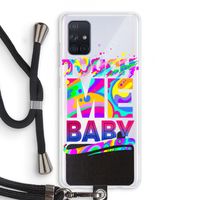 Touch Me: Samsung Galaxy A71 Transparant Hoesje met koord Touch Me: Samsung Galaxy A71 Transparant Hoesje met koord