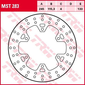TRW Remschijf, remschijven voor de moto, MST283