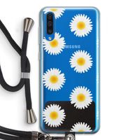 Margrietjes: Samsung Galaxy A50 Transparant Hoesje met koord Margrietjes: Samsung Galaxy A50 Transparant Hoesje met koord