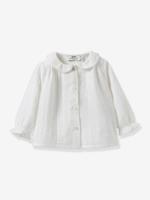 Babyblouse in katoenen gaas CYRILLUS ecru Babyblouse in katoenen gaas CYRILLUS ecru