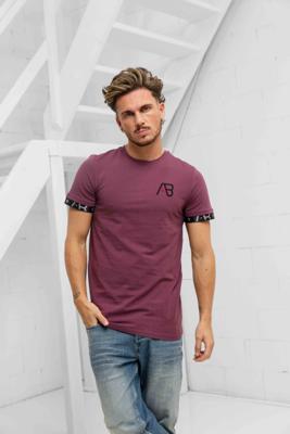 AB Lifestyle Flag T-Shirt Heren Paars - Maat XL - Kleur: Paars | Soccerfanshop