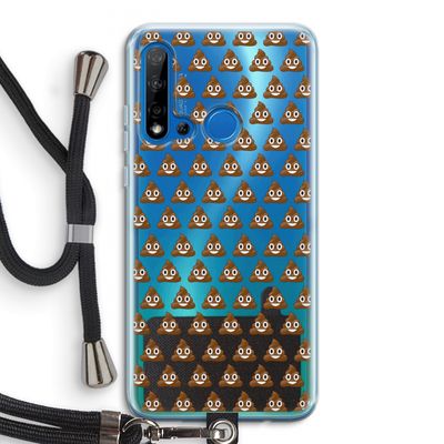 Poop emoji: Huawei P20 Lite (2019) Transparant Hoesje met koord