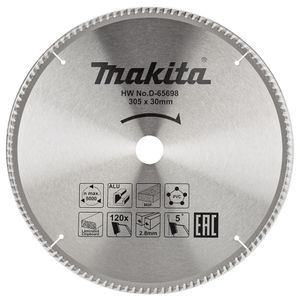 Makita Accessoires D-65698 Afkortzaagblad | div. materialen | 305x30x2,8 | 120T | 5g - D-65698