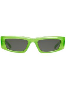 Gentle Monster lunettes de soleil à monture rectangulaire - Vert