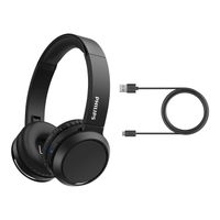 Philips 4000 series TAH4205BK/00 hoofdtelefoon/headset Draadloos Hoofdband Oproepen/muziek USB Type-C Bluetooth Zwart - thumbnail