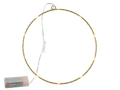 Svenska Living Decoring metaal 25cm goud 10led lampen