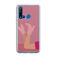 Pink boots: Huawei P20 Lite (2019) Transparant Hoesje Pink boots: Huawei P20 Lite (2019) Transparant Hoesje