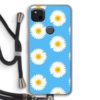 Margrietjes: Pixel 4a Transparant Hoesje met koord