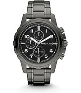 Horlogeband Fossil FS4721 Roestvrij staal (RVS) Antracietgrijs 22mm