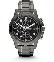 Horlogeband Fossil FS4721 Roestvrij staal (RVS) Antracietgrijs 22mm
