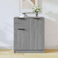 Dressoir 60x30x70 cm bewerkt hout grijs sonoma eiken