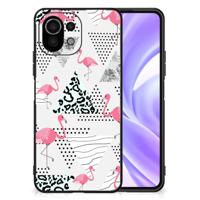 Xiaomi 11 Lite 5G NE | Mi 11 Lite Dierenprint Telefoonhoesje Flamingo Triangle Xiaomi 11 Lite 5G NE | Mi 11 Lite Dierenprint Telefoonhoesje Flamingo Triangle