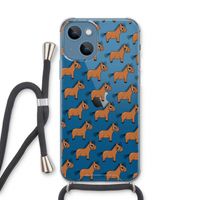 Pony: iPhone 13 Transparant Hoesje met koord