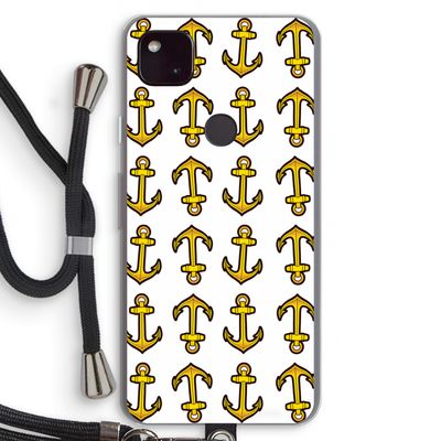Musketon Anchor: Pixel 4a 5G Transparant Hoesje met koord