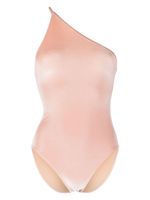 Filippa K maillot de bain en velours à une épaule - Rose