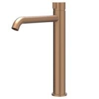 IVY Tribe Wastafelkraan - Verhoogd Model L - Geborsteld RVS 316 Mat Koper PVD