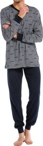 Pastunette pyjama V-hals met print blauw