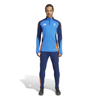 adidas Juventus Trainingspak 1/4-Zip 2024-2025 Blauw Oranje Wit