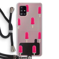 Waterijsje: Samsung Galaxy A51 5G Transparant Hoesje met koord