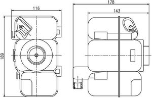 Expansietank, koelvloeistof CRT206000S