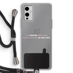 uw waarde daalt niet: OnePlus 9 Transparant Hoesje met koord