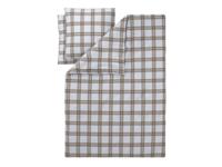 LIVARNO Dekbedovertrek 240 x 220 cm (Ruiten/beige)